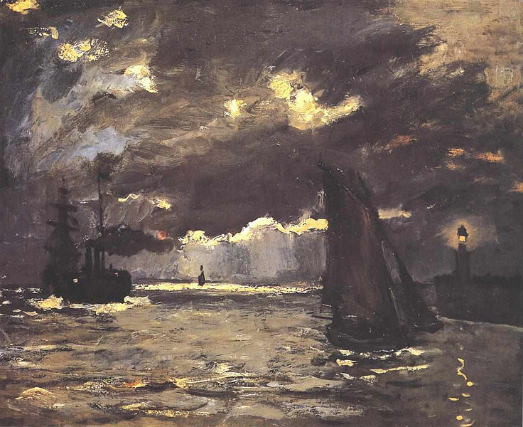 A Seascape, Shipping by Moonlight